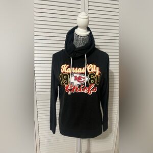 Kansas City Chiefs 1960 NFL Team Apparel Black Hoodie Size M